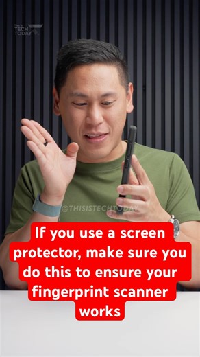 If you use a screen protector, make sure you do this so your fingerprint scanner works