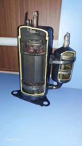 Compressor and 4way valve Cutout Display #compressor #rotery #scroll #inverter #InverterBattery | Technical Support Asif