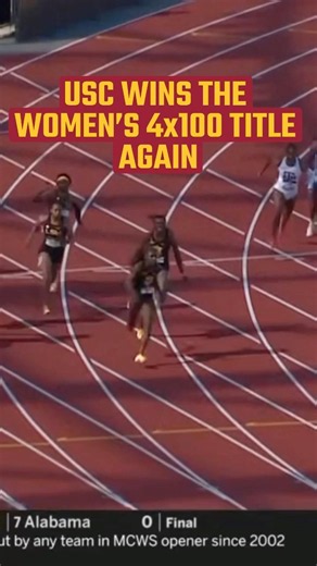 USC wins the women’s 4x100 relay national title again!