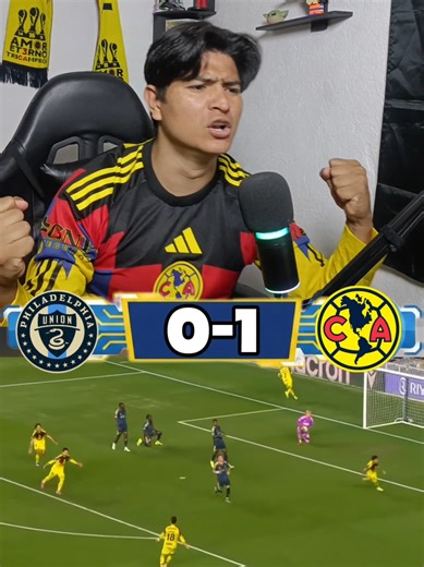Gol del América y se lleva la Ventaja de Visitante 🦅🦅#humor #reaccion #clubamerica #concachampions