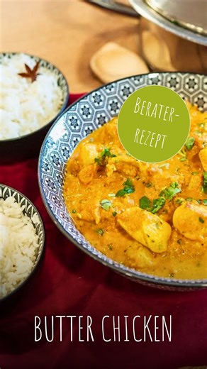 3.6K views · 40 reactions | #BeraterrezeptderWoche  Indisches Butter Chicken ✨ Bei unserem AMC-Berater Andreas gibt es heute ein traditionelles indisches Gericht: zart mariniertes Hähnchen mit Knoblauch, Ingwer und Koriander verfeinert. Als Beilage empfiehlt er Reis ️ Wir wünschen einen guten Appetit und viel Spaß beim Nachkochen   Zum Rezept: https://ecs.page.link/X7PbQ Kochen mit AMC #amc #kochenmitamc #besseressenbesserleben #smartcooking | AMC | Facebook
