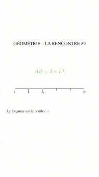 📘 GÉOMÉTRIE – LA RENCONTRE #9 — AB = 3 × IJ ? Une histoire d’unité ! 📏