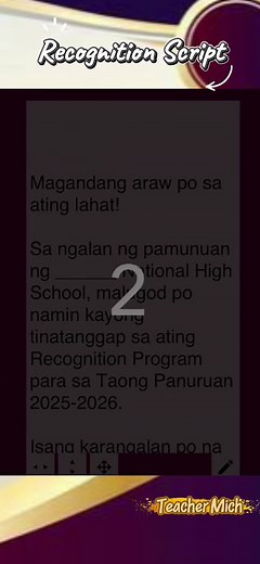 Recognition Emcee Script & Teleprompter Practice