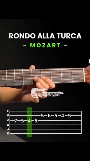 Mozart - Rondo Alla Turca on Guitar #classicalguitar #strumly #guitar #strumly #guitar #guitarlesson
