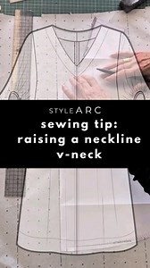 ✨️Elevate Your Style: Quick and Easy V-neck Hack!✨️ Learn how to raise that plunging neckline for a chic and modest look. Perfect for adding versatility to your wardrobe! ❤️👗 #stylearc #stylearcsewingpatterns #sazaliawovendress #sewinghack #sewinghints #sewingtips #sewingtipsandtricks #begginersewing | Style Arc sewing patterns