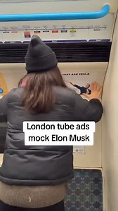 54K views · 940 reactions | London tube ads mock Elon Musk Hate doesn't sell. Just ask Tesla! #London #Musk #hate #doesnotsell #asktesla #tesla | Curaj.TV | Facebook