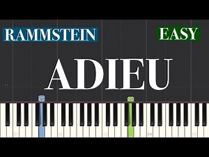 Rammstein - Adieu Piano Tutorial | Easy