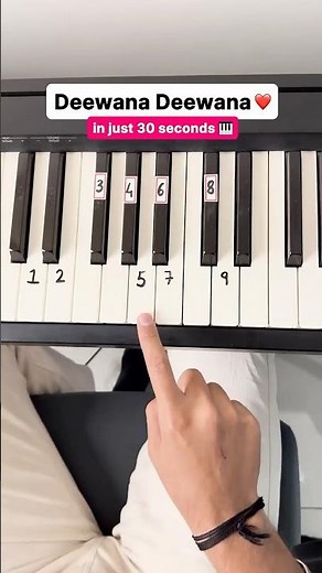 deewana deewana-simple piano tutorial