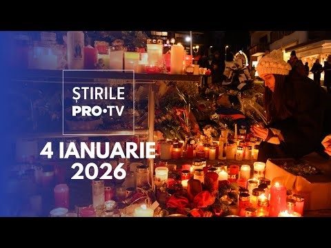 Știrile PRO TV - 4 Ianuarie 2026 | Român mort în incendiul din Elveția