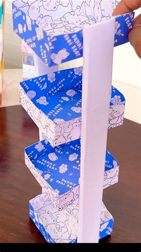Diy Cute Desk Organizer#papercraft #origamicraft #paperorganizer #paperstoragebox #diy #stepper