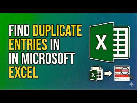 How to Find Duplicate Entries in Microsoft Excel (2026) – Step-by-Step Guide