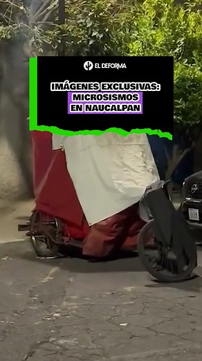 75K views · 854 reactions | El día de ayer se detectaron cuatro microsismos con epicentro en Naucalpan de Juárez, Estado de México. Fuentes brotantes registraron en video del movimiento telúrico y sus efectos ocasionados en un bicitaxi. | El Deforma TV | Facebook