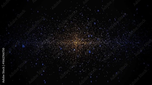 Immersive 3D journey through digital data cloud with 15,000 glowing code particles. Cinematic zoom into virtual space creating portal effect into alternate reality beyond physical world boundaries.