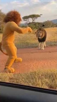 Humans Dressed as Animals Meet Real Animals 😳