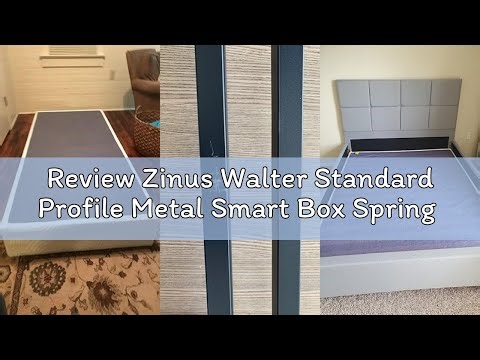Review Zinus Walter Standard Profile Metal Smart Box Spring / Mattress Foundation / Wood Slat Suppor