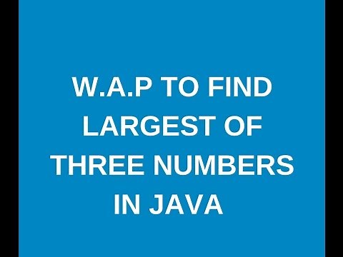 Write a java program to find largest of three numbers?