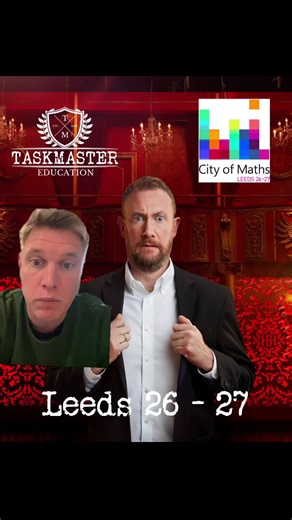 Educators in the Leeds area, get involved with the @City of Maths and have a go at Taskmaster Maths Club. Link in bio to find out more… #TaskmasterClub #CityOfMaths #Leeds #Taskmaster