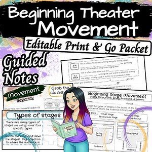 Drama 1: Stage Movement | Stage Types, Directions, Positions & Levels (No Prep)
