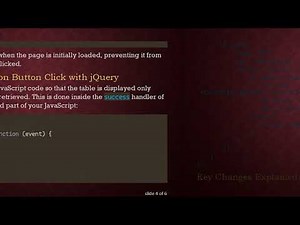 How to Hide and Show a Table by Clicking on a Button?