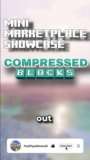 Minecraft Mini Marketplace Showcase: Compressed Blocks! #minecraft #minecraftmods #shorts #gaming