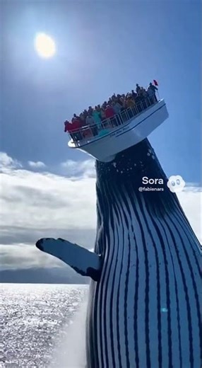 WHALE Launches Boat into the Air! 🚀 People Go WILD 🐋