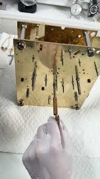 Working on The Most Beautiful Clock Movement