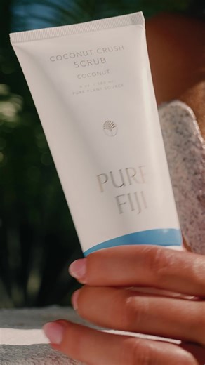 便 Exfoliate, polish, and nourish your skin with this South Pacific beauty secret—a decadent&nbsp;Coconut Crème Scrub infused with pineapple enzymes and crushed coconut shells. Buff away dry skin cells, unclog pores, revealing rejuvenated radiance. Enriched with vitamin-rich coconut crème and cold-pressed seed oils, it leaves your skin irresistibly smooth and glowing. | Pure Fiji | Facebook