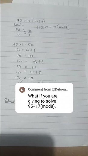 division in modular arithmetic