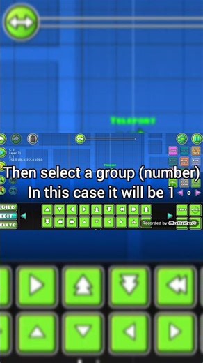 How to use TELEPORT TOOL on Geometry Dash✅️ #geometrydash #gd