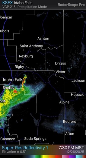 As of the 8 PM hour, it looks like most of the oncoming precipitation will scoot south of Teton Valley and move on into Star Valley and Jackson Hole. Before sunrise, more snow is likely to develop and head our way before ending late tomorrow night. Bruce TVW | Teton Valley Weather
