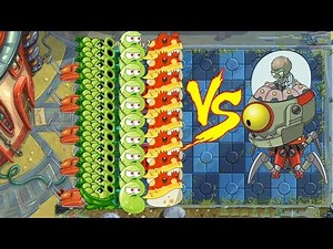 Plants vs Zombies 2 - Sling Pea, Toadstool and Laser Bean vs all Zombies