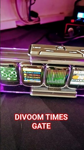 Divoom Times Gate - A futuristic time clock with a multi screen display. #Divoom #Gadget #Clock