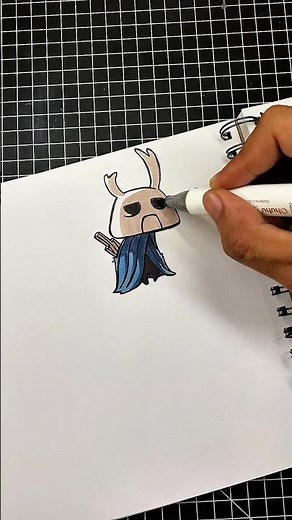 Drawing Hollow Knight Zote The Mighty 💀 #hollowknight #hollowknightsilksong #zotethemighty #drawing