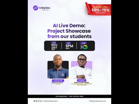 AI Live Demo: Project Showcase from our students