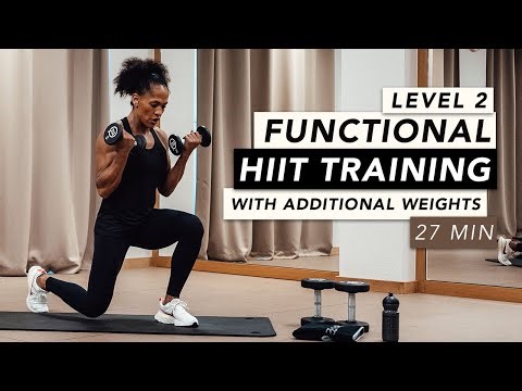 HOME WORKOUT // 27 MINUTES FUNCTIONAL HIIT TRAINING LEVEL 2 // REBECCA BARTHEL