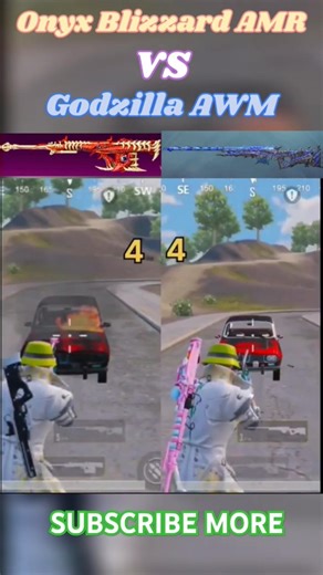 AMR vs AWM Damage test 🔥 #pubgmobile #viralvideo #bgmi #shortvideo #short