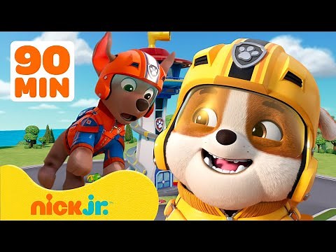 Paw Patrol | Rubble Rescata a PAW Patrol y Salva a Bahía Aventura | 90 Minutos | Nick Jr. en Español