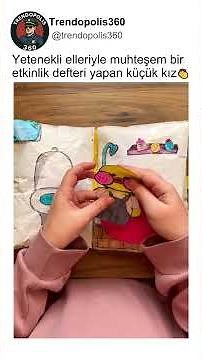 A little girl making an activity book thanks to her hand skills 👏🥰 @AysehümeyraGültekin-v2r