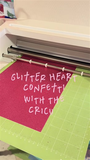 This glitter confetti is a beginner-friendly, quick Cricut craft ✨ I love adding confetti to snail mail and I can’t get enough of cute, themed confetti on a party table for Galentine’s Day. Let me know if you try this out! #cricutprojects #cricut #cricutmade #cricutforbeginners #beginnercricut