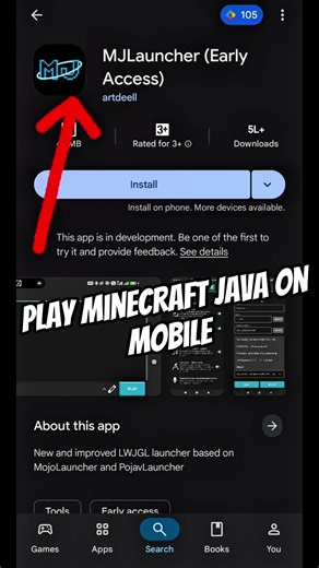 How To Play Minecraft Java Edition On Mobile Using MJ Launcher! 🔥