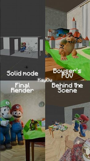 BEHIND THE SCENE "WUSSUP WITH THE GUN BOWSER ??" (BTS The Super Mario Galaxy Movie Animation)