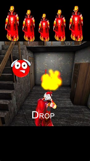 Granny Chapter 1 Battle 🤯 Lady Bug vs Ironman Granny 🤯 #shorts #shortsfeed #alightmotion