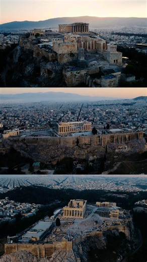 The Acropolis of Athens, Greece • Over 3000 years of history on this rocky outcropping. #acropolis #athens #ancientgreece #historybuff #AncientHistory #parthenon #dronevideo | Pondering Adventurer