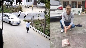 入室盗得近12万现金，小偷翻墙逃跑遇主人，仓皇失措赃款掉一地