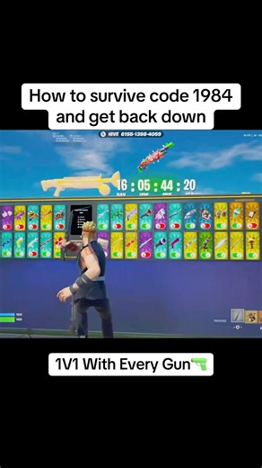 How to survive code 1984 and get back down🔫 #shorts