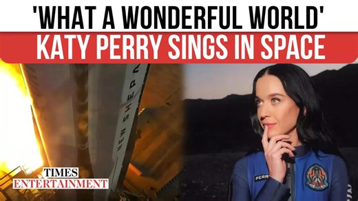 Katy Perry Sings Louis Armstrong's 'What A Wonderful World' In Space, Reveals Why She Chose This Song