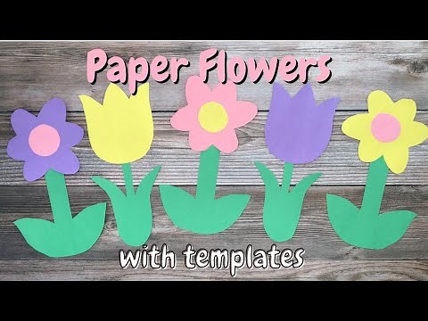 Easy Flower Craft for Preschool (Free Template)