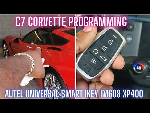 2014-2019 Chevy Corvette C7 programming new Autel iKey Universal Smart Key Autel IM608 XP400