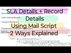 Use Case 10 | Displaying Record Details in SLA notification using Mail script | Interview Prep
