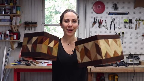 How to Make a Patterned Box with a Lid // Sliding Lid // Geometric Pattern // Beads of Courage Box